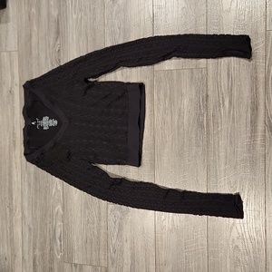 EUC Free People Movement Women's sz XS/S Cropped Stretch long sleeve Sweaters